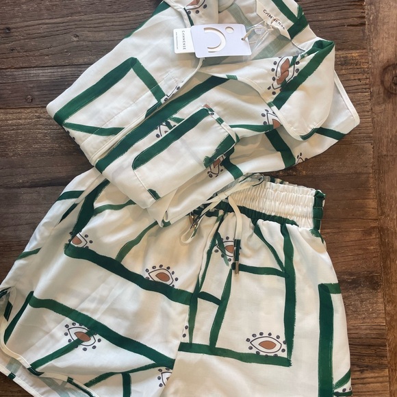 Commense Printed Drawstring Shorts Set - Picture 6 of 6